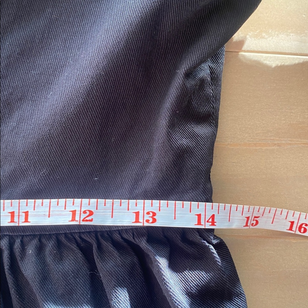 Cinq à Sept Rose Tiered Ruffle Mini Dress Size 4 Black Long Bubble Sleeve Chic - Picture 8 of 8